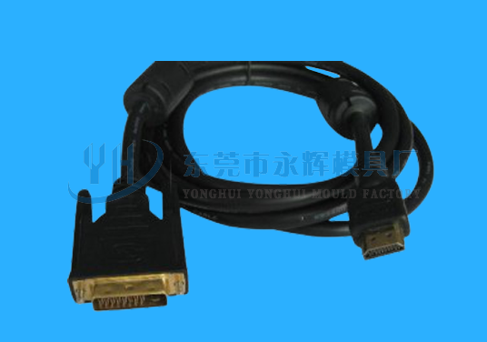 湖州立式成型DP并线与HDMI连接线样板